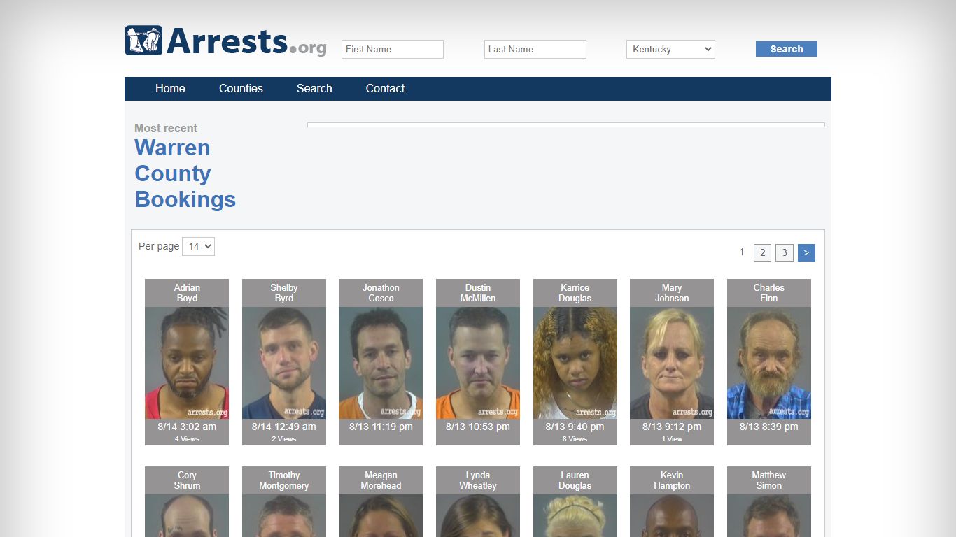 Warren County Arrests and Inmate Search
