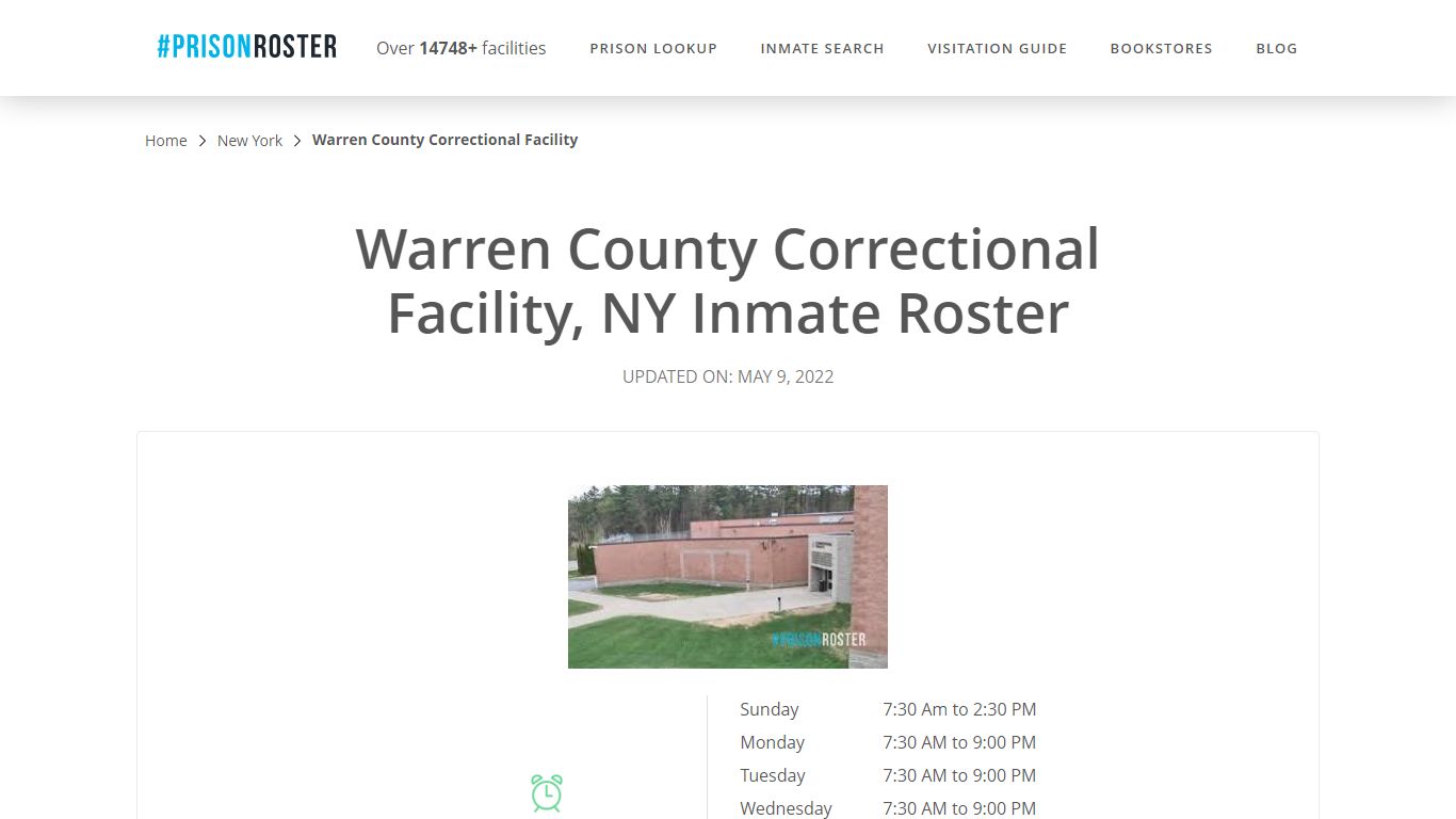 Warren County Correctional Facility, NY Inmate Roster